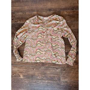 LOFT Women Small Floral Blouse